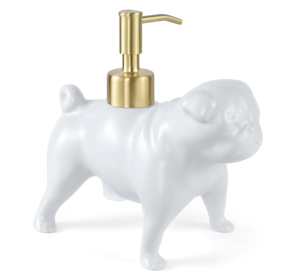 Newhengs White Pug soap dispenser